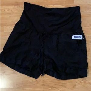 NWT old navy linen maternity shorts